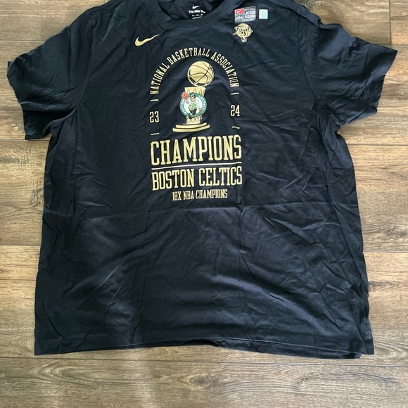 Boston Celtics NBA Finals Nike Champions Official Locker Room T-Shirt Size 3XL - Picture 3 of 8